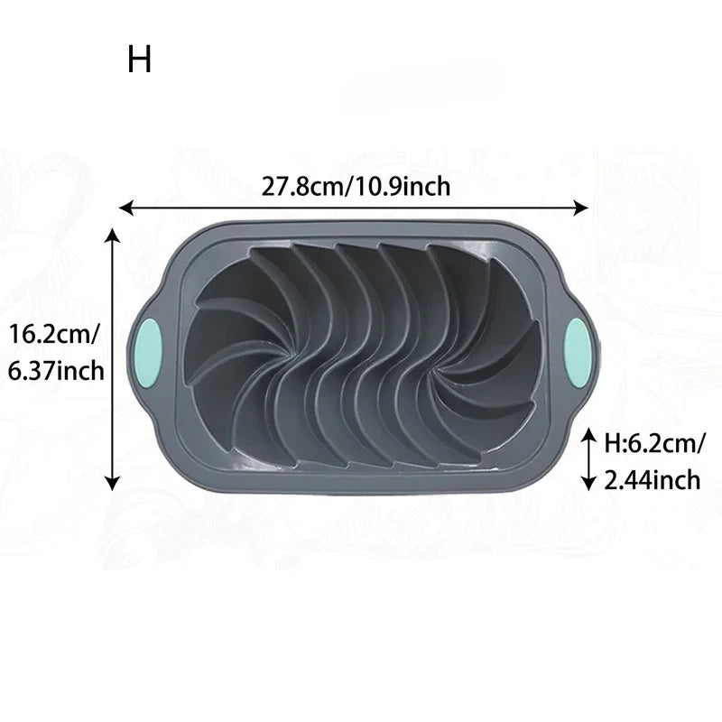 Silicone Bakeware Set Versatile Cake Molds Non-Stick Flower & Assorted Shapes Baking Pans Muffins Chocolates Moulds