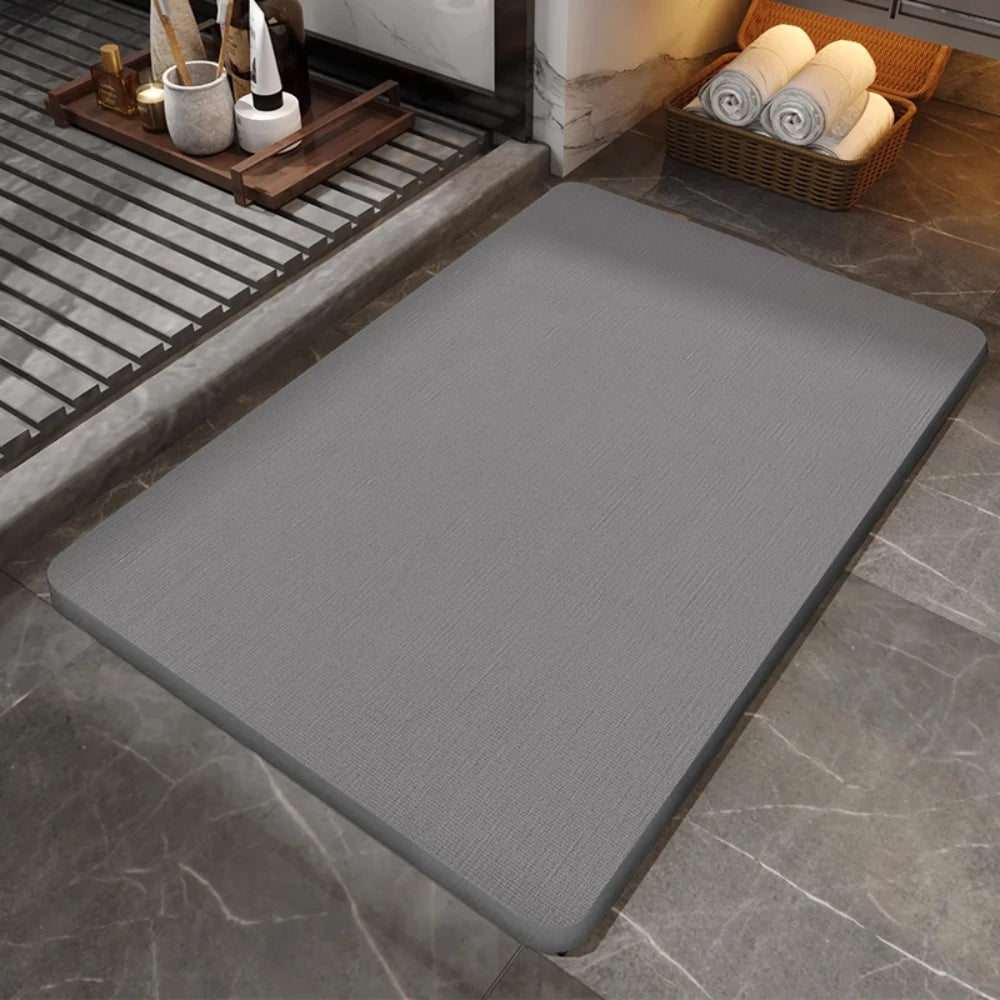 VIKAMA Diatom Mud Bathroom Mat – Anti-Skid Super Absorbent Quick-Dry Bath Door Mat | 50x80cm