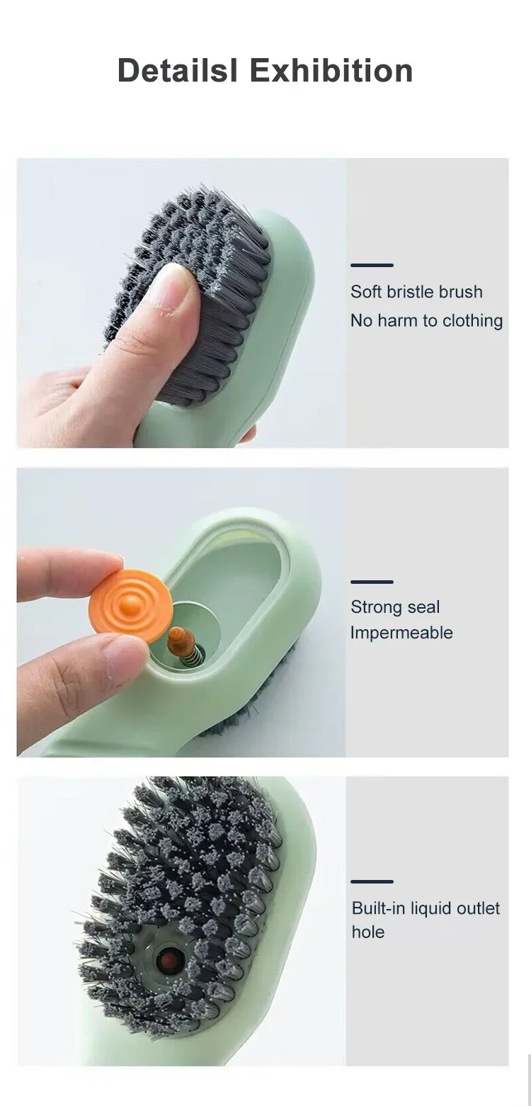 Shoe Brush Cleaner Brush for Cleaning Shoes for Slippers Sneakers Rubber Soft-bristled Liquid Shoe Cleaning Brush Clothing Brush