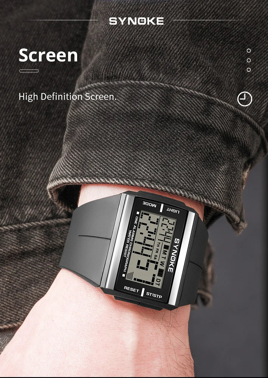 Digital Sports Watch: 50m Waterproof, Reliable & Stylish, Perfect for Every Adventure