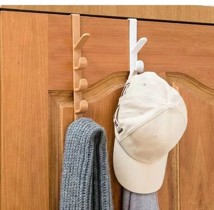 1pcs Plastic Hook Cabinet Door Hanging Rack Gadgets Holders Desk Shelves Kitchen Utensils Storage Organizer Bathroom Accessories