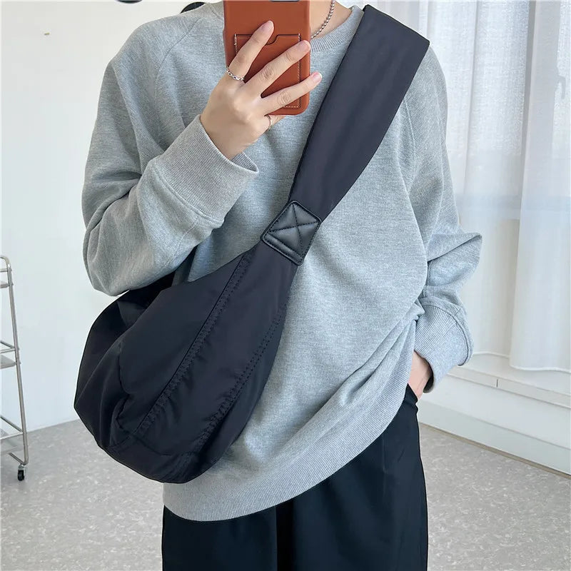 New Fashion Summer Large Capacity Casual Women Shoulder Bag Korean Style Hobos Bag Youth Crossbody Shoulder Bag