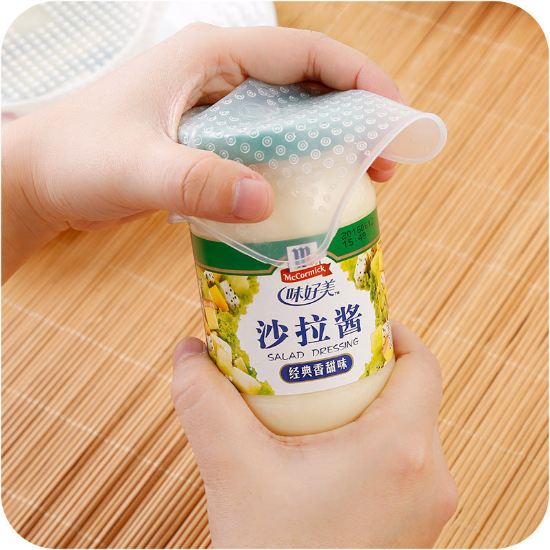 Kitchen Adaptable Silicone Lids Reusable Silicone Cover Bowl Food Wrap Seal Vacuum Lid Stretch Multifunctional Fresh Keeping