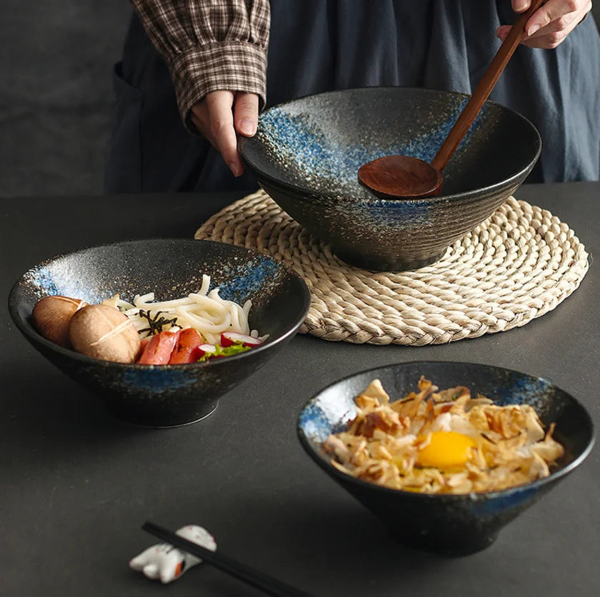 Ramen Bowl Japanese Tableware Noodle Ceramic Soup Tableware