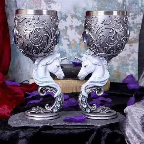 Creative 3D Gothic Wine Goblet Style Contain Dragon Claw Viking Punk Wine Glass Halloween Gifts Bar Drinkware Cup