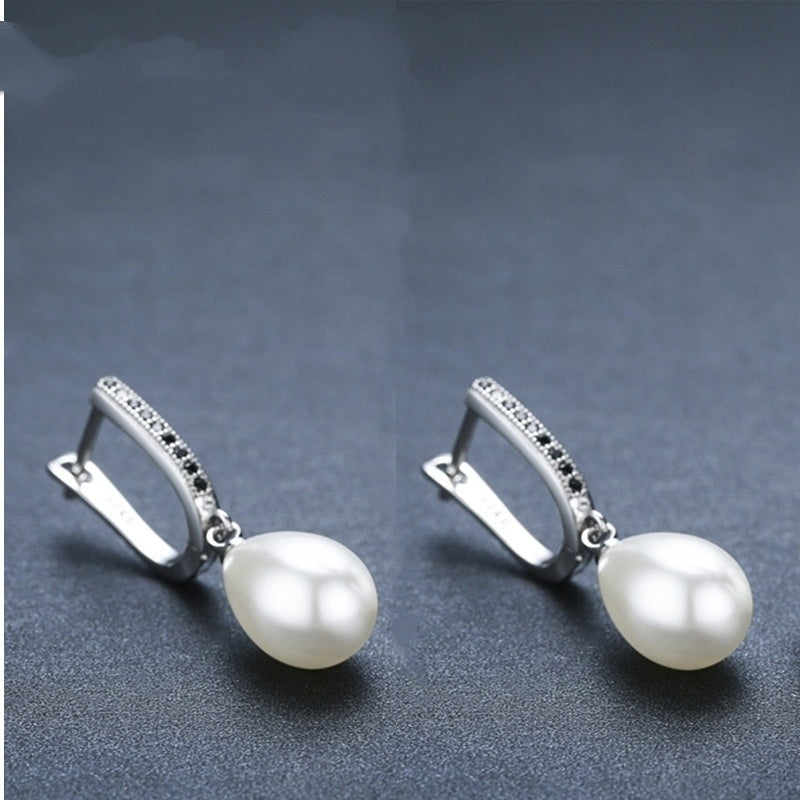 Circle Full Rhinestone Zircon Earrings – OL Style Copper Jewelry for Women