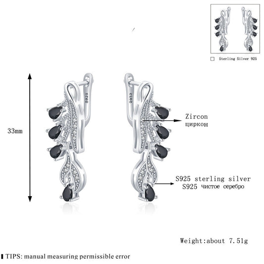 Korean Style Simple Zircon Stud Earrings Drop-shaped