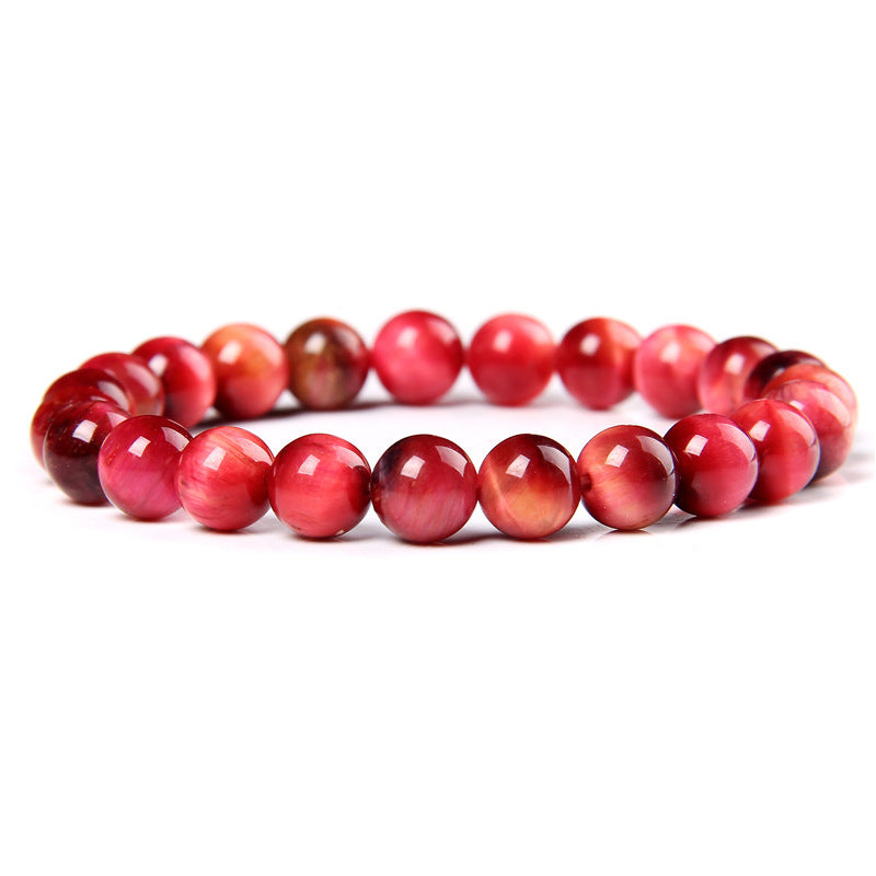 Natural Stone 8mm Bead Bracelet – Handmade Colorful Gemstone Jewelry for Men
