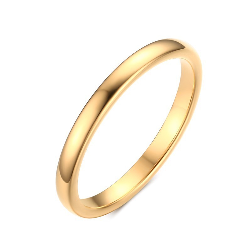 Glossy Tungsten Steel Couple Rings – Plain Band for Men & Women