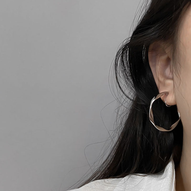 Vintage Geometric Copper Earrings – Retro Gold & Silver Jewelry for Women