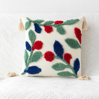 Bohemian Geometric Tufted Pillowcase – Decorative Cushion Cover for Sofa & Home Decor