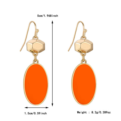 Colorful Flower Stud Earrings – Cute Summer Alloy Jewelry for Women