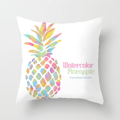 Fruit Print Home Decor Sofa Cushion Cover – Fun Colorful Throw Pillow Case for Living Room