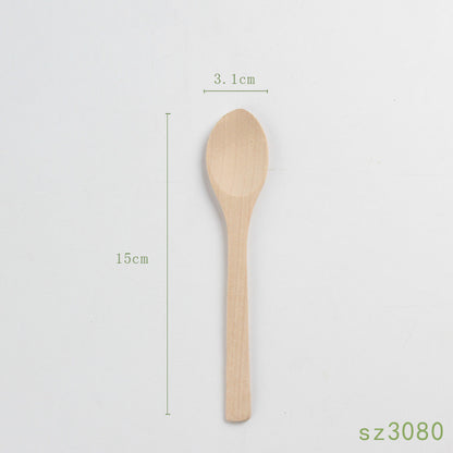 Solid Wood Japanese Honey Spoon – Natural Wooden Kitchen Spoon