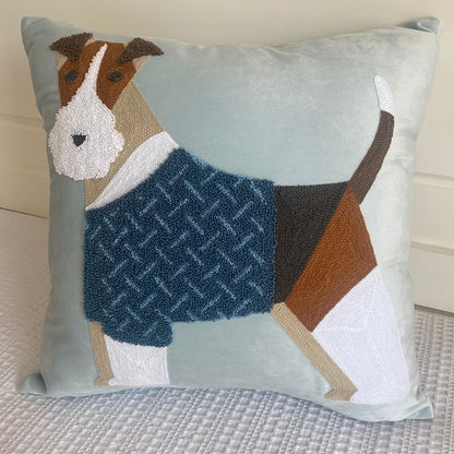Embroidered Decorative Cushion Cover – Handcrafted Pillow Case for Sofa & Home Decor