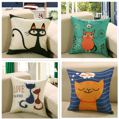 Printed Sofa Cushion Cover – Decorative Throw Pillow Case for Living Room & Home