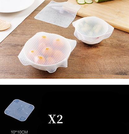 Reusable Silicone Stretch Cling Film – Microwave & Fridge Safe Bowl Cover Seal Wrap