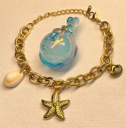 Starfish Pearl Bracelet – Elegant Ocean-Inspired Jewelry for Women