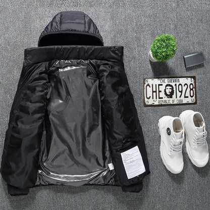 USB Electric Heated Jacket – Thermal Winter Coat with Removable Hood