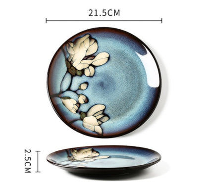 Underglaze Hand-Painted Ceramic Bowls & Plates – Creative Japanese Dinnerware