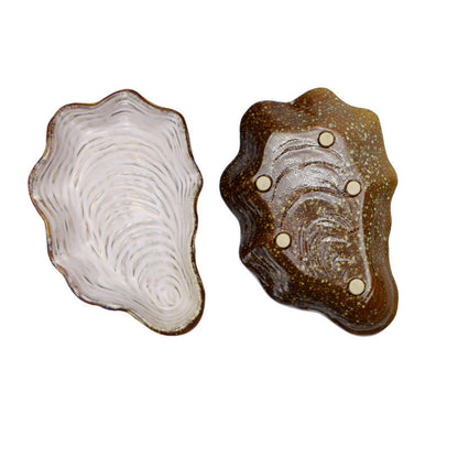 Shell-Shaped Ceramic Serving Plate – Creative Decorative Dish for Snacks & Appetizers