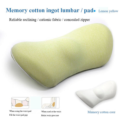 Lumbar Support Pillow for Side Sleepers – Relieves Hip, Coccyx & Sciatica Pain | Car & Office Seat Cushion