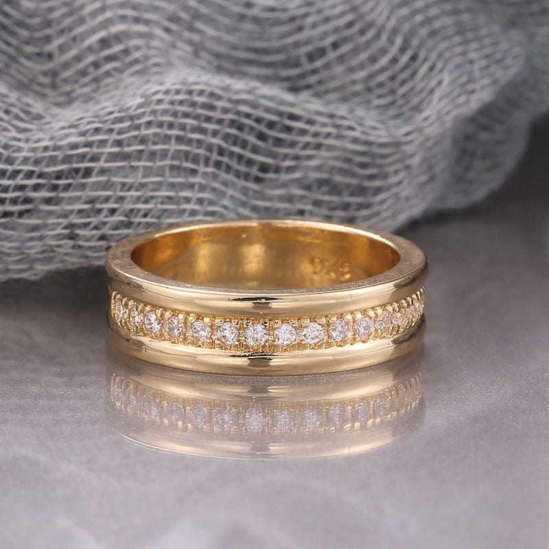 Rhinestone Copper Plated Ring – Gold & White Gold Fashion Jewelry