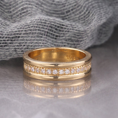 Rhinestone Copper Plated Ring – Gold & White Gold Fashion Jewelry
