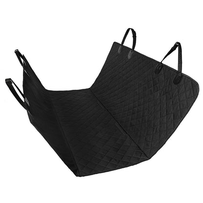 Dog Car Seat Cover – Mesh Hammock with Zipper, Safety Belt & Waterproof Protection