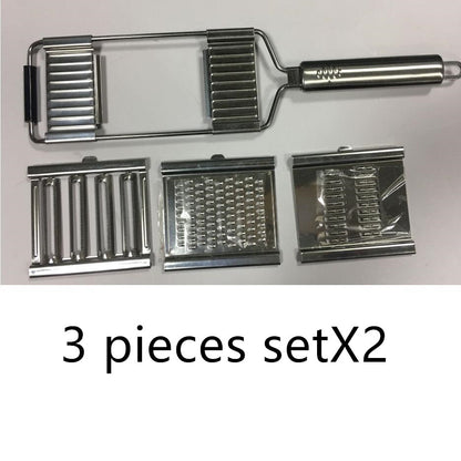 Stainless Steel Grater, Vegetable Slicer & Fruit Peeler – Multi-Function Kitchen Tool