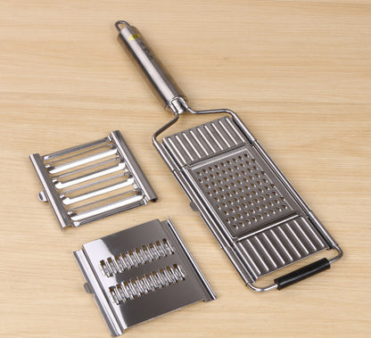 Stainless Steel Grater, Vegetable Slicer & Fruit Peeler – Multi-Function Kitchen Tool