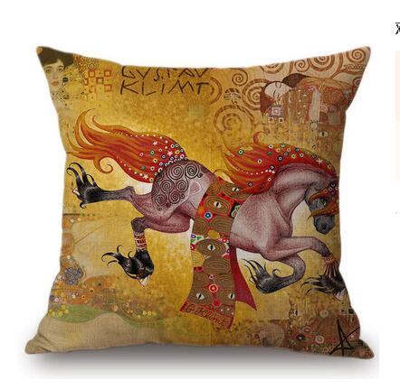 Cartoon Couple Anime Pillowcase 45x45cm – Spandex Cushion Cover with Invisible Zipper | 9 Designs