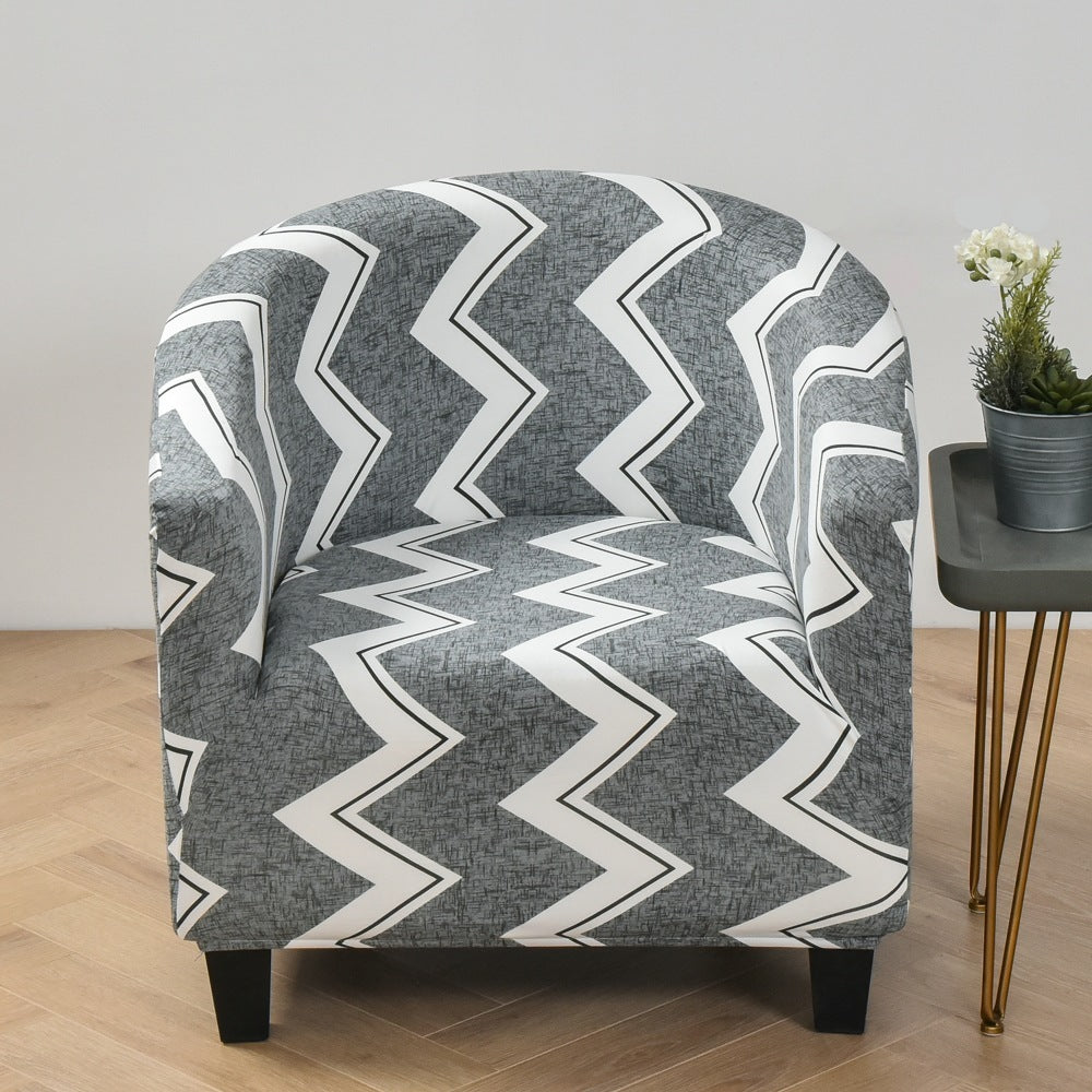 Elastic round spandex Non-slip single sofa cover