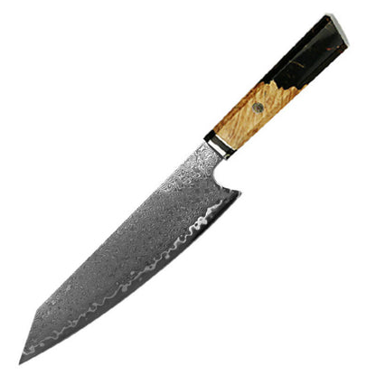 Japanese Damascus Chef Knife – Colorful Handle Kitchen Knife Set (1-3pcs)