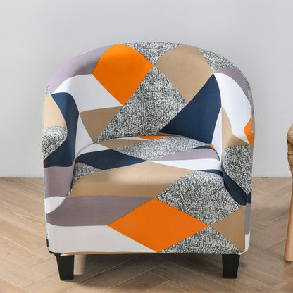 Elastic Round Spandex Non-Slip Single Sofa Cover – Universal Stretch Armchair Slipcover