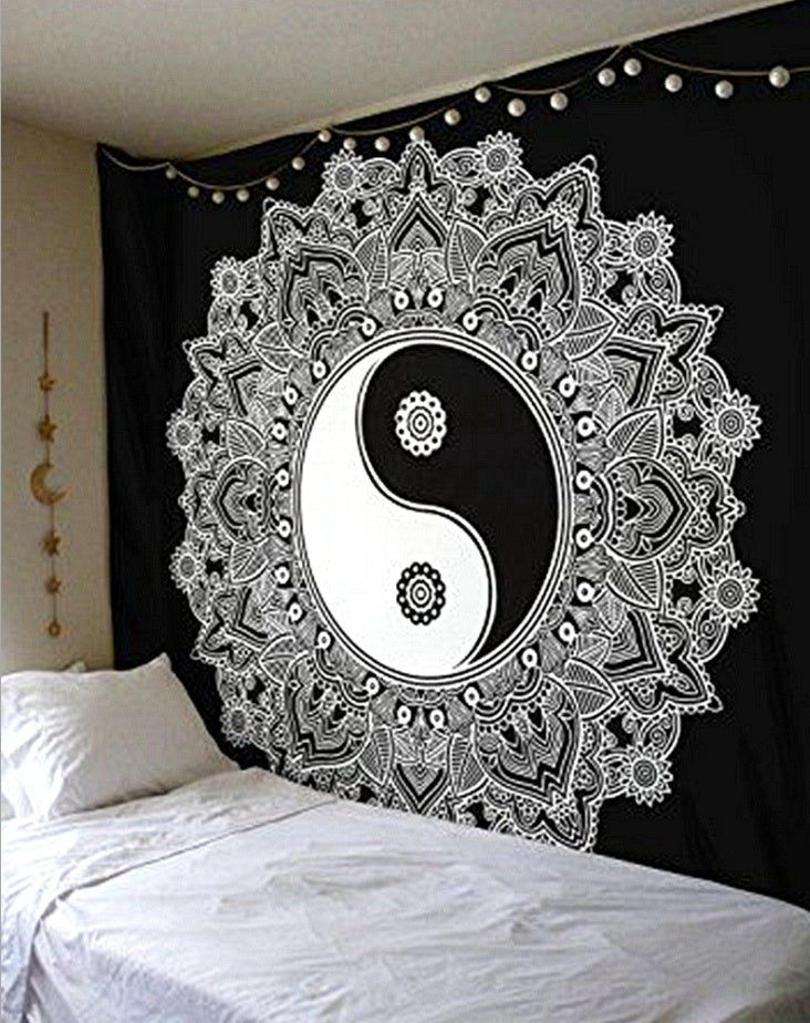 Printed Beach Towel & Wall Tapestry – Geometric Polyester Blanket 150x150cm to 230x150cm