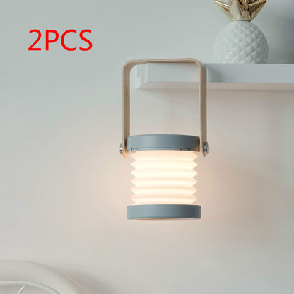 Foldable LED Night Light Lantern – Touch Dimmable, USB Rechargeable, Portable Table Lamp
