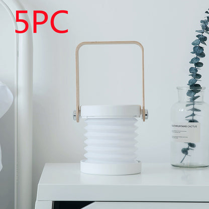 Foldable LED Night Light Lantern – Touch Dimmable, USB Rechargeable, Portable Table Lamp
