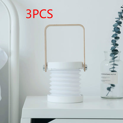 Foldable LED Night Light Lantern – Touch Dimmable, USB Rechargeable, Portable Table Lamp