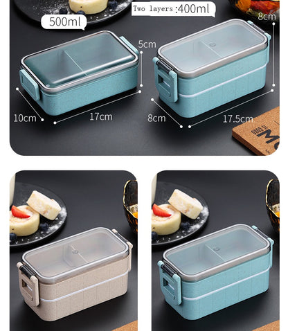 Microwave-Safe Healthy Material Dinnerware Lunch Box – Portable Food Container
