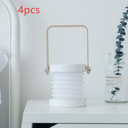 Foldable LED Night Light Lantern – Touch Dimmable, USB Rechargeable, Portable Table Lamp
