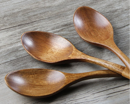 Natural Wood Cooking Spoon – Handcrafted Wooden Kitchen Utensil