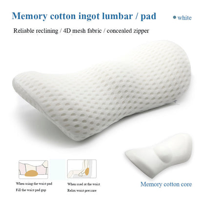 Lumbar Support Pillow for Side Sleepers – Relieves Hip, Coccyx & Sciatica Pain | Car & Office Seat Cushion