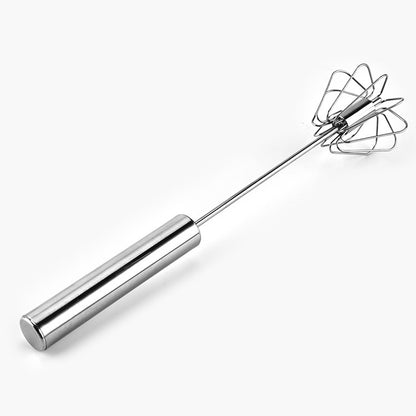 Stainless Steel Semi-Automatic Hand Egg Beater – Manual Whisk Kitchen Tool