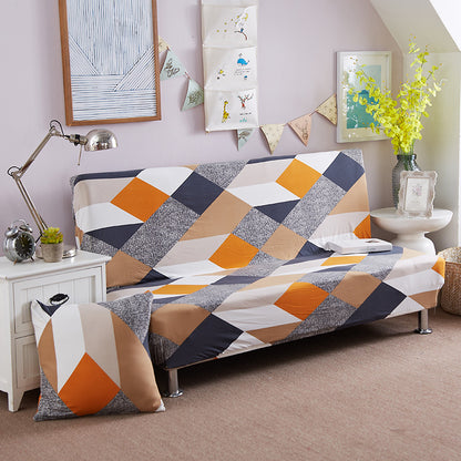 No-Armrest Folding Sofa Bed Cover – Universal Stretch Slipcover for Armless Sofa Beds