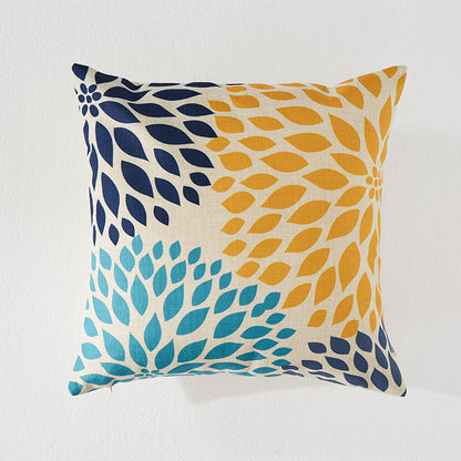 Flower & Bird Cotton Linen Pillowcase – Decorative Cushion Cover for Sofa & Home