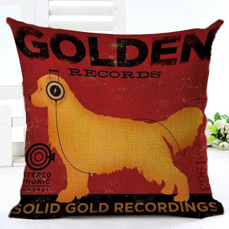 Cartoon Series Cotton Linen Pillowcase – Fun Decorative Cushion Cover for Kids & Home