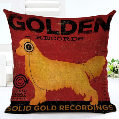 Cartoon Series Cotton Linen Pillowcase – Fun Decorative Cushion Cover for Kids & Home
