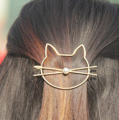 Cute Kitty Hair Clips – Adorable Cat Hairpin Set for Girls & Women