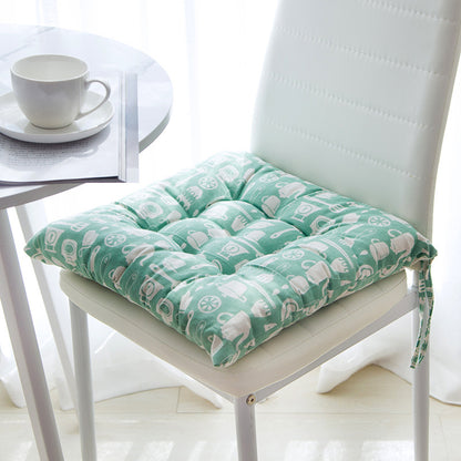 Cotton Linen Chair Cushion 40x40cm – Breathable Seat Pad for Tatami, Sofa, Floor & Yoga | 9 Designs